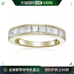 jewels vir 女士 美国直邮 戒指宝石钻石天然结婚婚戒方形