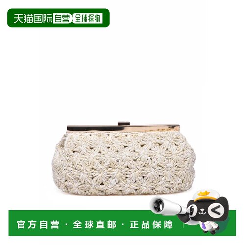 自营fabiana filippiRaffia Clutch - White - neutrals 美国奥莱