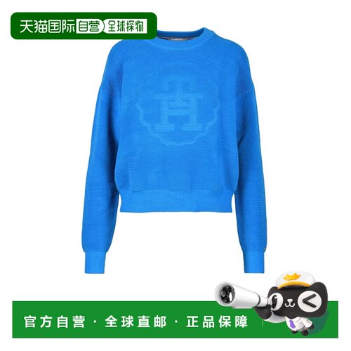 自营tommy hilfigerLight Blue Cotton Jumper - blue 美国奥莱直