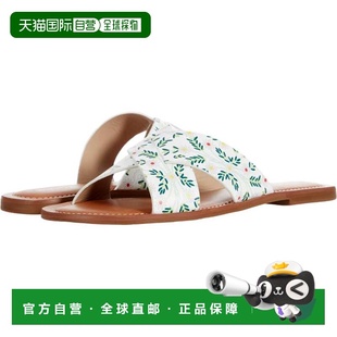 自营Jack Rogers Slotted Daisy Print Sloane X-Band White Dais