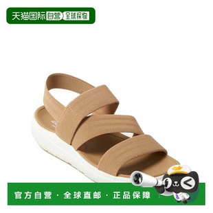 自营Dearfoams Women's Emilia Elastic Gore Strappy Sandal - k