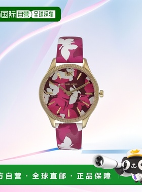 自营 Michael Kors Lexington MK2810 女士金色红色蝴蝶石英 36