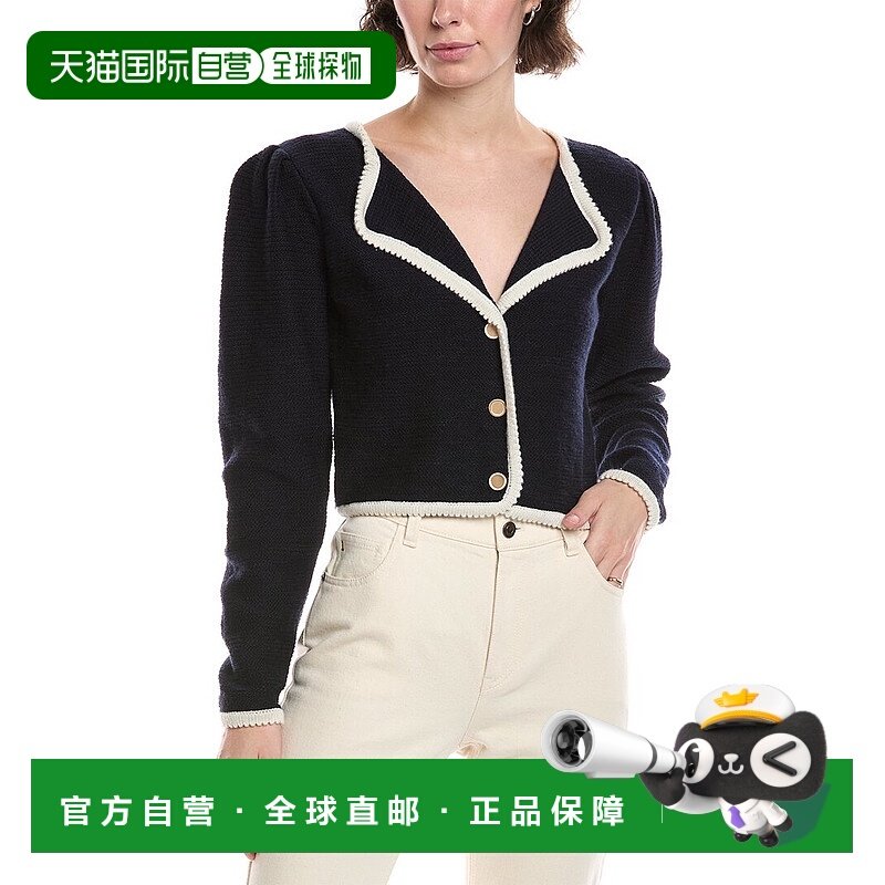自营 frame denimFRAME The Corded Cardigan-海军蓝多色 美国奥