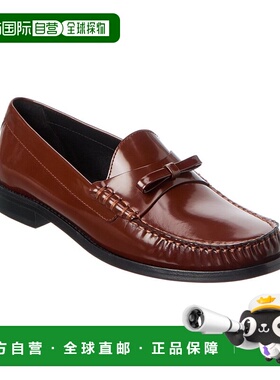 自营Stuart Weitzman Lottie Bow Leather Loafer - brown 美国奥