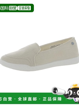 自营Vionic Beach Sneakers Women's Cream Linen Slip-On Comfor