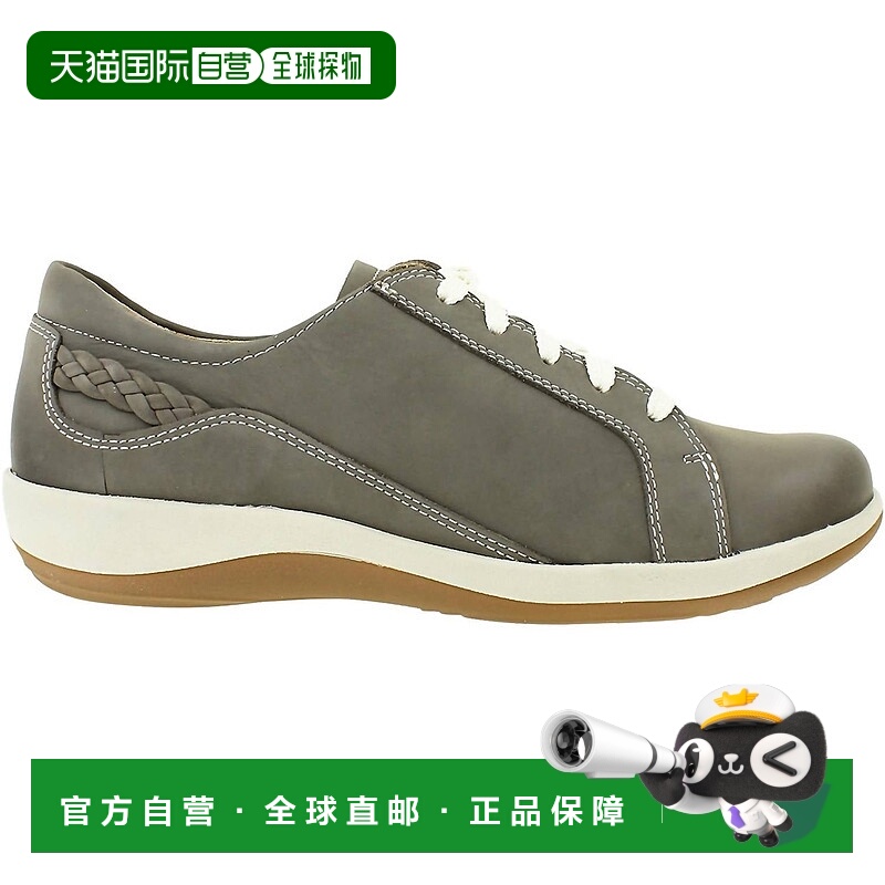 自营aetrex灰色女式Dana暖皮运动鞋 美国奥莱直发