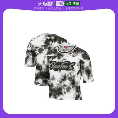 【美国直邮】mitchell & ness 女士 上装T恤潮流条纹扎染