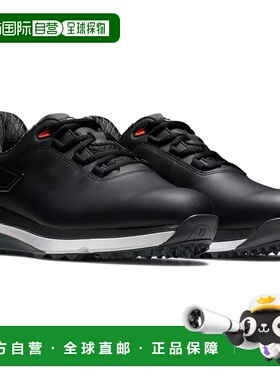 自营 Footjoy Pro | SLX 56913男式运动鞋黑色皮革低帮OrtholiteF