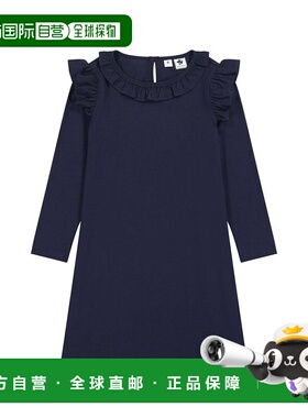 自营 Busy Bees Luna 荷叶边连衣裙 - 海军蓝 美国奥莱直发