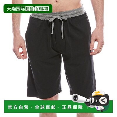 自营 unsimply stitched暗缝休闲短裤-黑色 美国奥莱直发