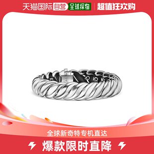 美国直邮 yurman david 通用 手镯纯银手链足银银色