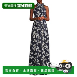 女士连衣裙 BABI 长裙印花高领撞色 美国直邮SACHIN