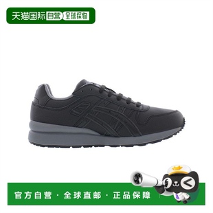平底低帮系带正品 美国直邮Asics亚瑟士男士 黑色经典 运动鞋 休闲鞋