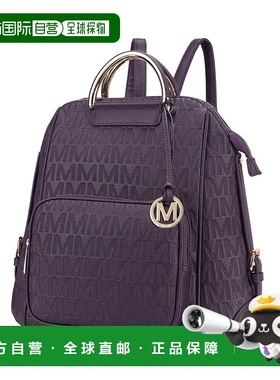 自营 mia k collectionTorra Milan “M” 标志性时尚背包 - 紫色