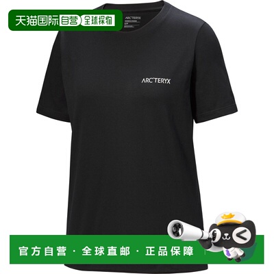 加拿大直邮始祖鸟KRAGG SL女款户外轻量透气模糊鸟标短袖纯棉T恤