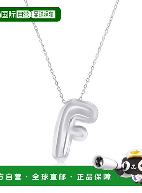 自营simonaSterling Silver, Bubble 'R' Initial Necklace - sil
