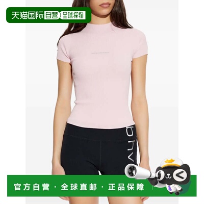 美国直邮ALEXANDER WANG - Women Jacquard Logo Short Sleeve Cr