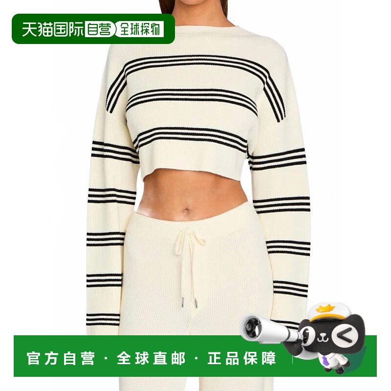 自营ser.o.yaSharlie Stripe Sweater In Eggshell/black - eggsh