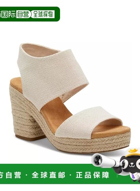 1h可退 【美国直邮】TOMS|女士 Majorca 厚底都市凉鞋厚底鞋舒适