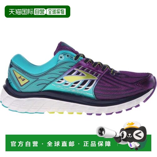 自营Brooks甘油14三色堇/陶瓷/石灰冲床120217-1b-540女士-紫色