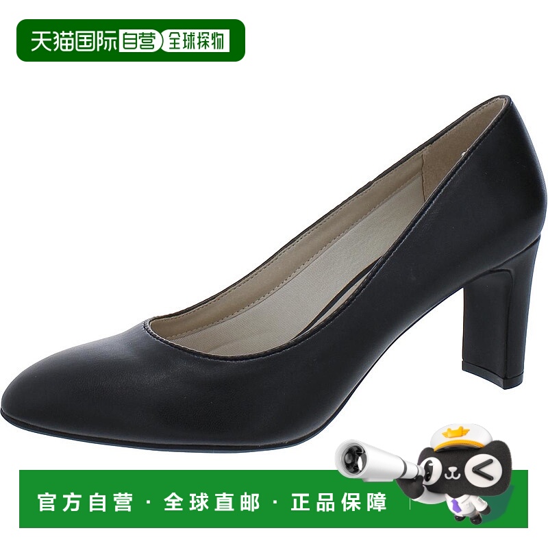 自营lifestrideGigi女式防滑记忆海绵块高跟鞋-黑色harlm/专利 美