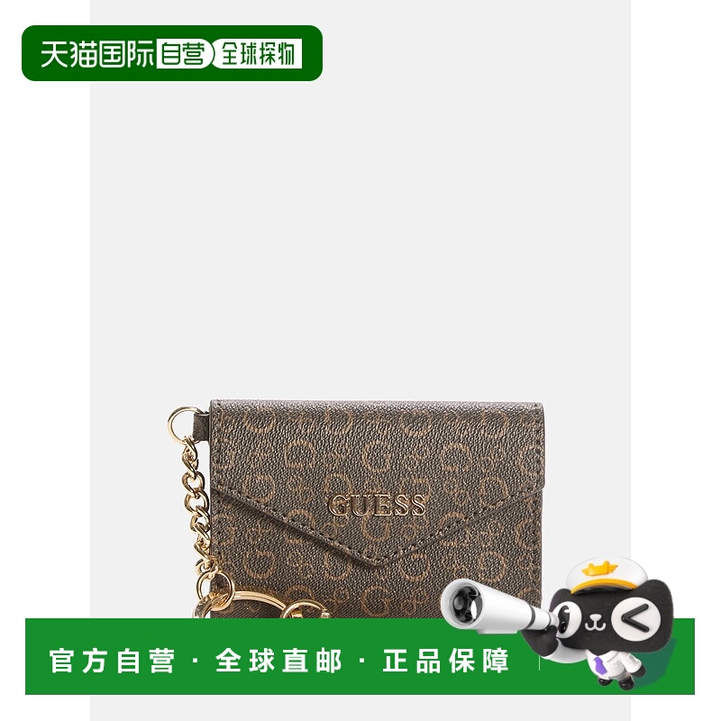 自营guessEldoria Logo Envelope Keychain - brown 美国奥莱直发