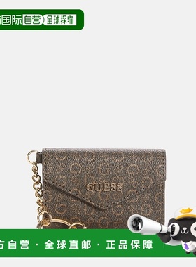 自营guessEldoria Logo Envelope Keychain - brown 美国奥莱直发