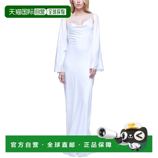 象牙色 AGENCE Shawl圆领连衣裙 美国奥莱直发 Alicia 自营