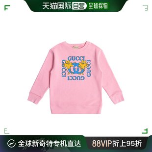帽衫 香港直邮GUCCI 粉色女童卫衣 XJE4I 99新未使用 580997