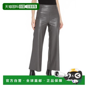 美国奥莱直发 灰色 自营 lysse纯素皮革宽腿长裤