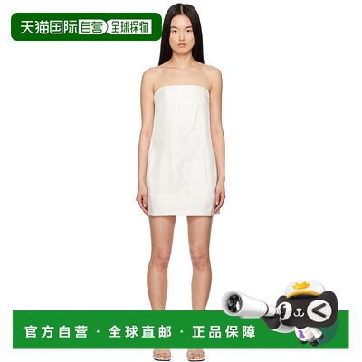 1h可退 香港直邮潮奢 Staud 女士 灰白色 Lidia 连衣裙 R25S2298D