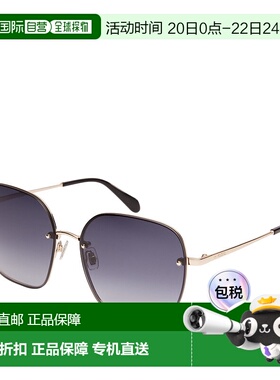 自营Fossil Women's Lorena Square Sunglasses - black 美国奥莱