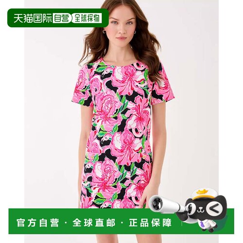 自营lilly pulitzerMattison Shift Dress - onyx party all the