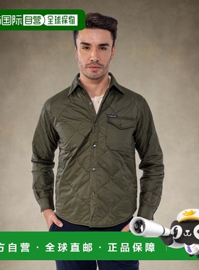 自营members onlyMen's Quilted Shirt Jacket - olive 美国奥莱