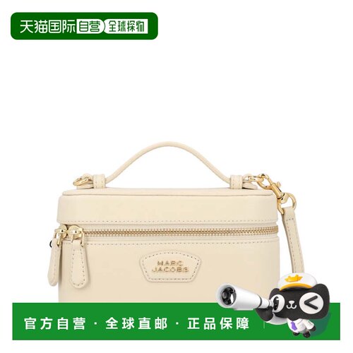 自营marc jacobsVanity Split Cow Leather Shoulder Bag - neutr