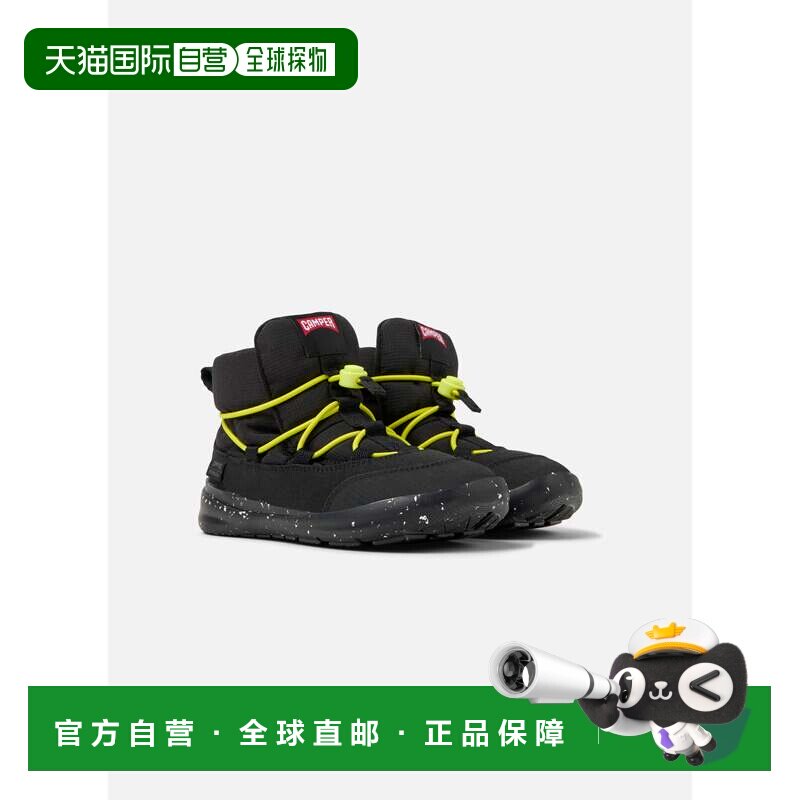 自营camper运动童鞋儿童露营鞋Ergo儿童-黑色 美国奥莱直发
