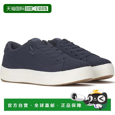 自营Women's Keds Park Sneakers Blue Round Toe Platform Shoes