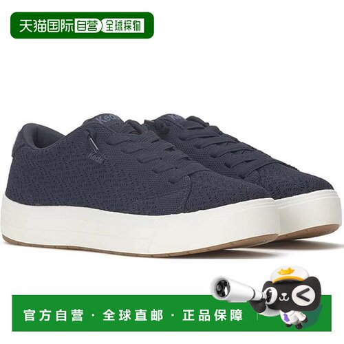 自营Women's Keds Park Sneakers Blue Round Toe Platform Shoes