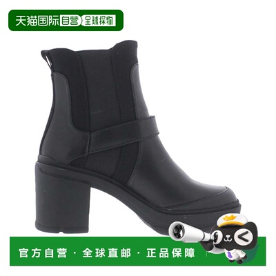 自营Rocket Dog Kali Boots女式黑色皮革圆头块跟JOBB919-黑色 美
