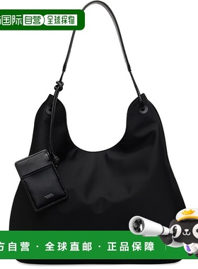 1h可退 香港直邮潮奢 Nothing Written 女士 黑色中号单肩包 NW25