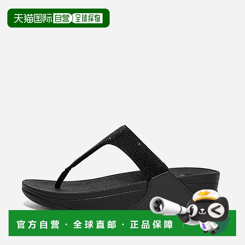 自营fitflopWomen's Lulu Crystal Embellished Toe-Post Sandal