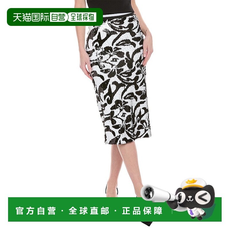 自营Le Superbe Hibiscus Liza Skirt - black 美国奥莱直发