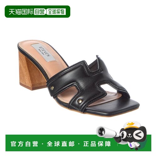 自营STEVEN by Steve Madden Avena Sandal - black 美国奥莱直发