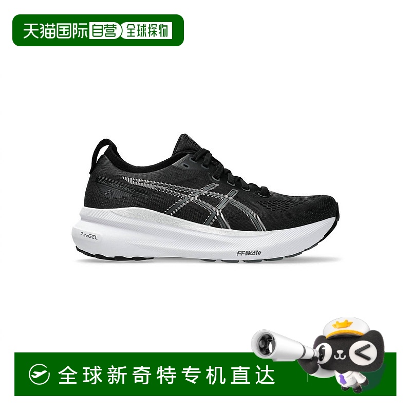 自营 asics女式凝胶卡亚诺31鞋黑色/纯银-黑色/纯银 美国奥莱直发