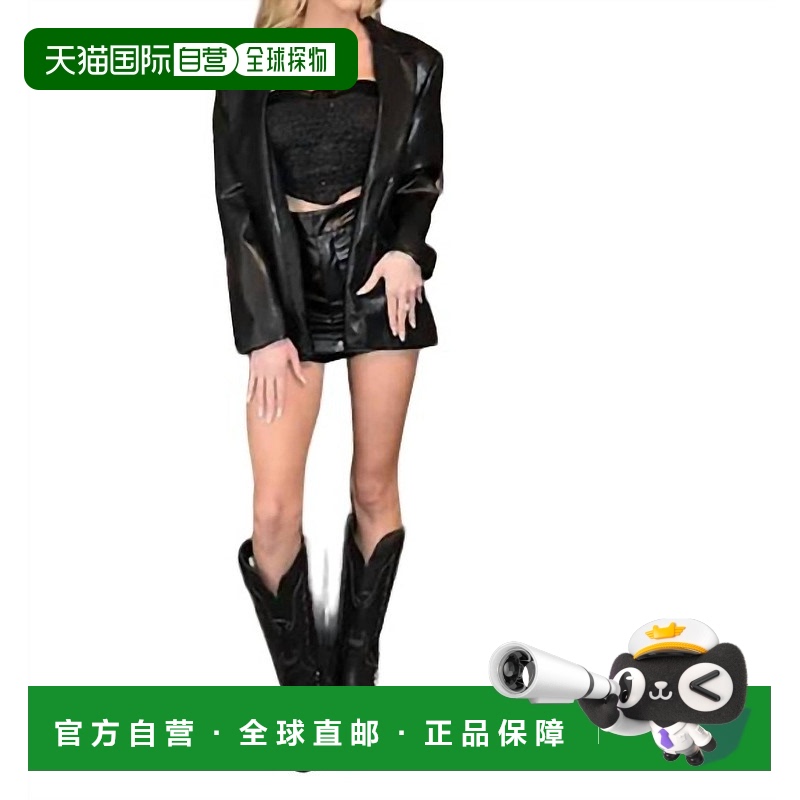 自营do+beCrop Blazer In Black - black 美国奥莱直发