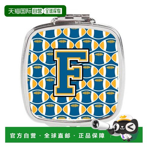 自营Carolines Treasures CJ1077-FSCM 字母 F 足球蓝色和金正品