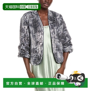 自营Diane von Furstenberg Laredo Sequin Jacket - silver 美国