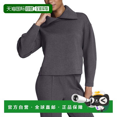 自营SPANX Brushed Collared Top - grey 美国奥莱直发