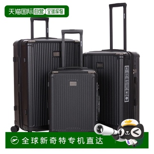 带可扩展硬壳和8个旋转轮 自营 3件套行李箱 ROBERTO 黑 CAVALLI