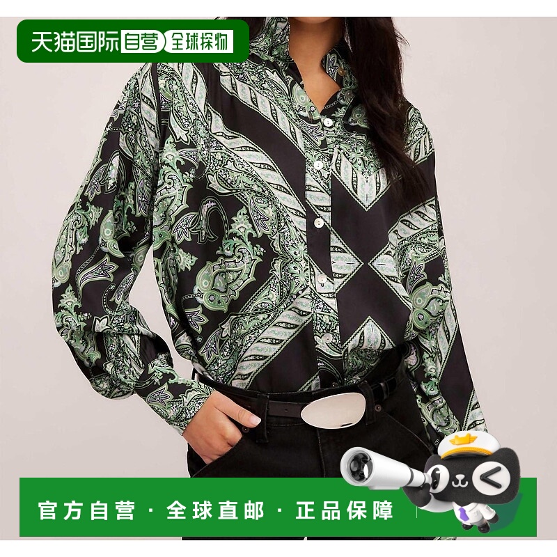 自营 fifteen twenty克洛伊纽扣衬衫佛罗伦萨围巾印花-佛罗伦萨围